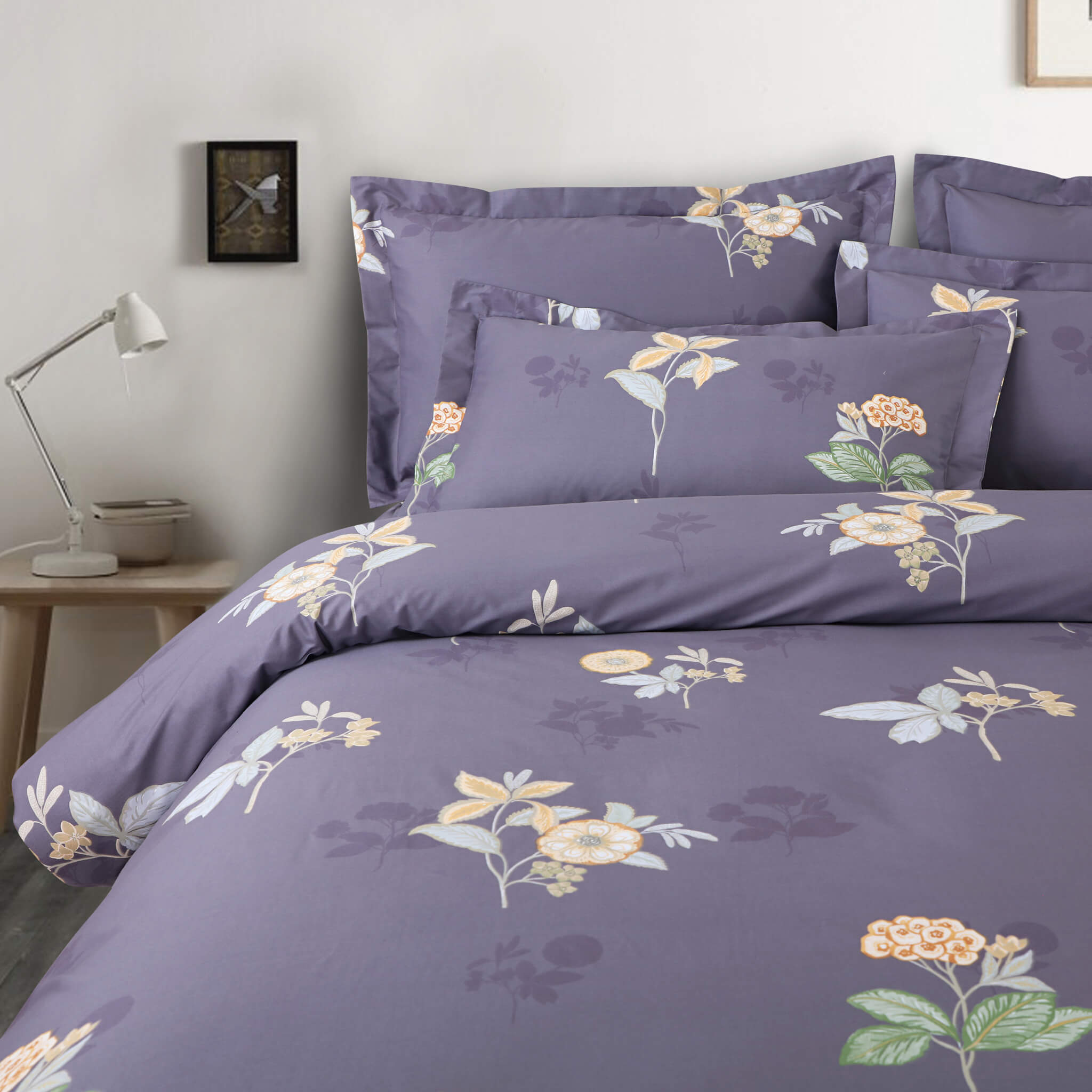 Add a Touch of Elegance with Our Grey Floral Bedding Sets – MALAKO