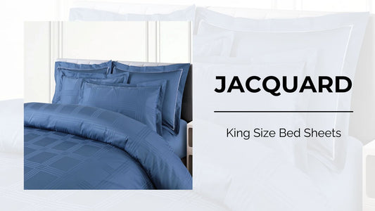 Elevate Your Bedroom with Exquisite Jacquard King Size Bed Sheets - MALAKO