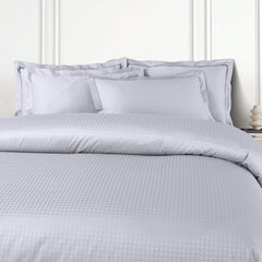 Malako Como Jacquard Checkered 550 TC 100% Cotton King Size Bedding - MALAKO