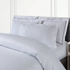 Malako Como Jacquard Checkered 550 TC 100% Cotton King Size Bedding - MALAKO