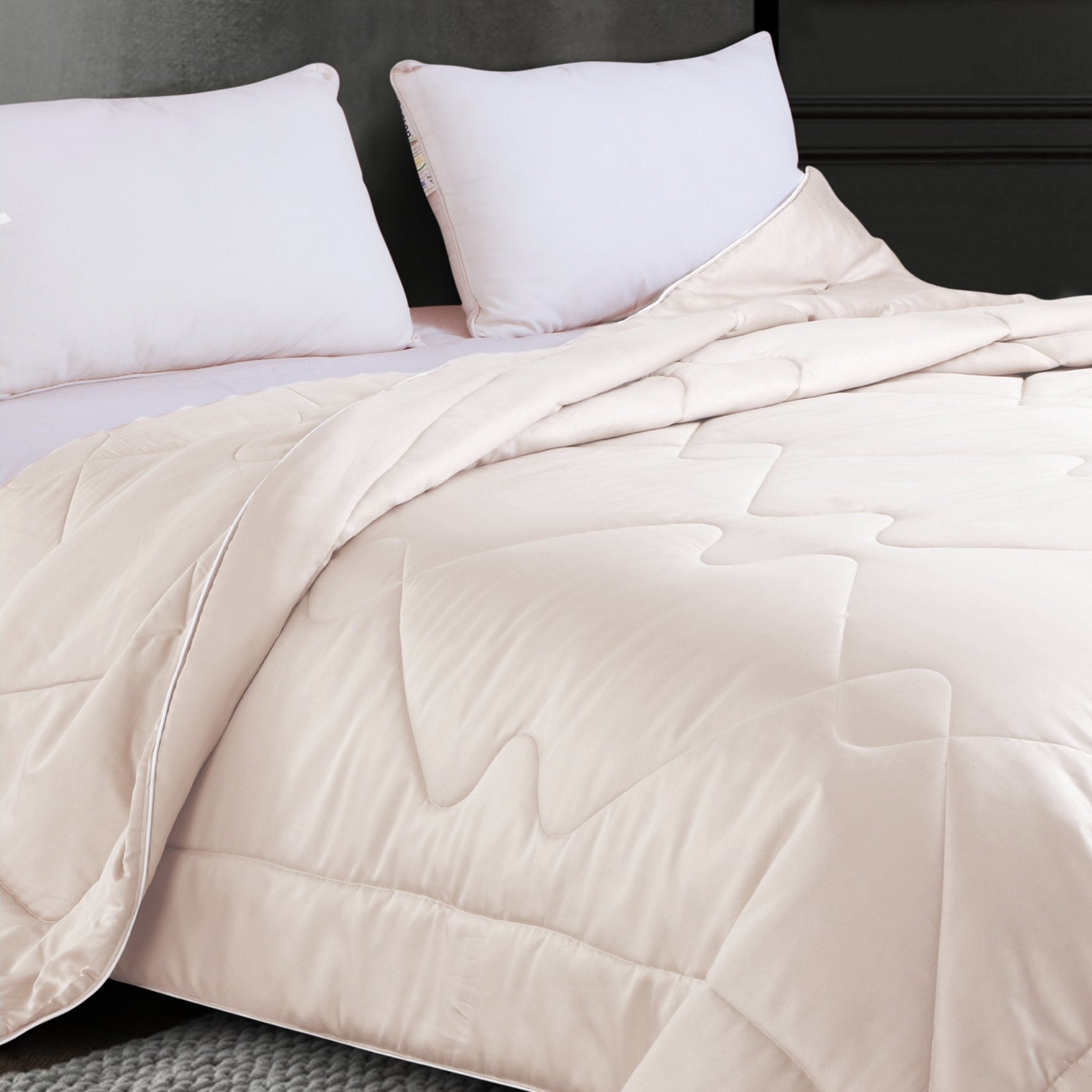 Malako Eco - Luxe Light Beige 100% Bamboo Quilt/Comforter (For Summer: 200GSM) - MALAKO