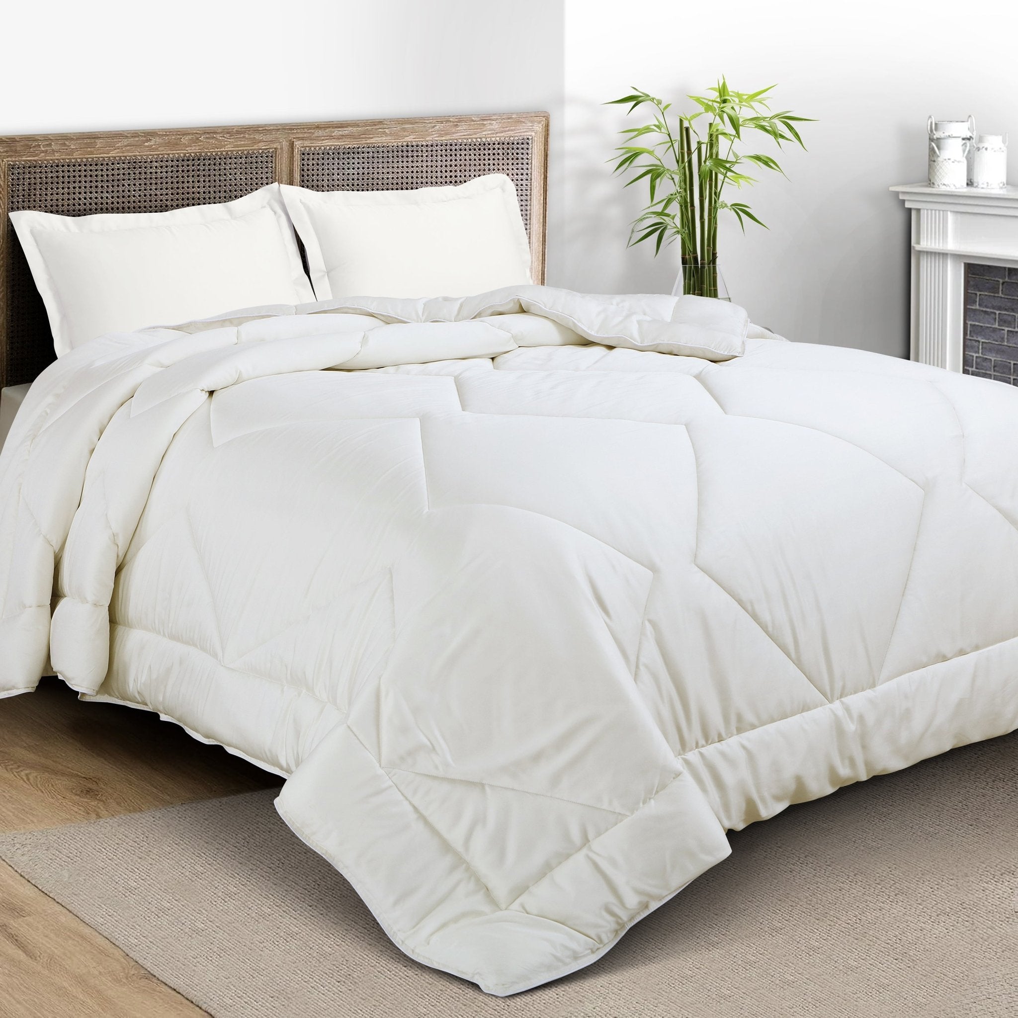 Malako Eco - Luxe Off White 100% Bamboo Quilt/Comforter (For Summer: 200GSM) - MALAKO