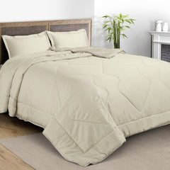 Malako Eco - Luxe Olive Beige 100% Bamboo Quilt/Comforter (For Summer: 200GSM) - MALAKO