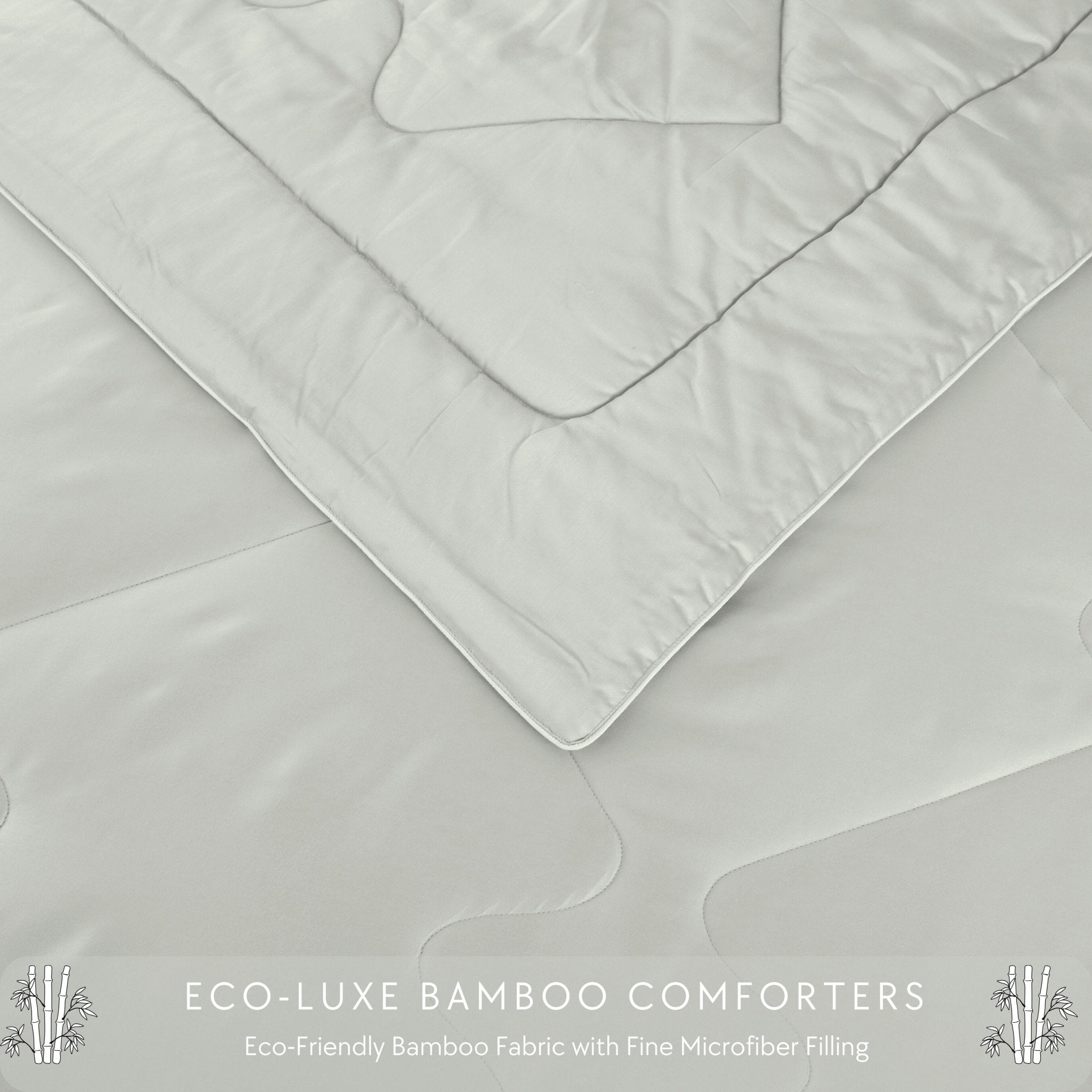 Malako Eco - Luxe Olive Beige 100% Bamboo Quilt/Comforter (For Winters: 360 GSM) - MALAKO