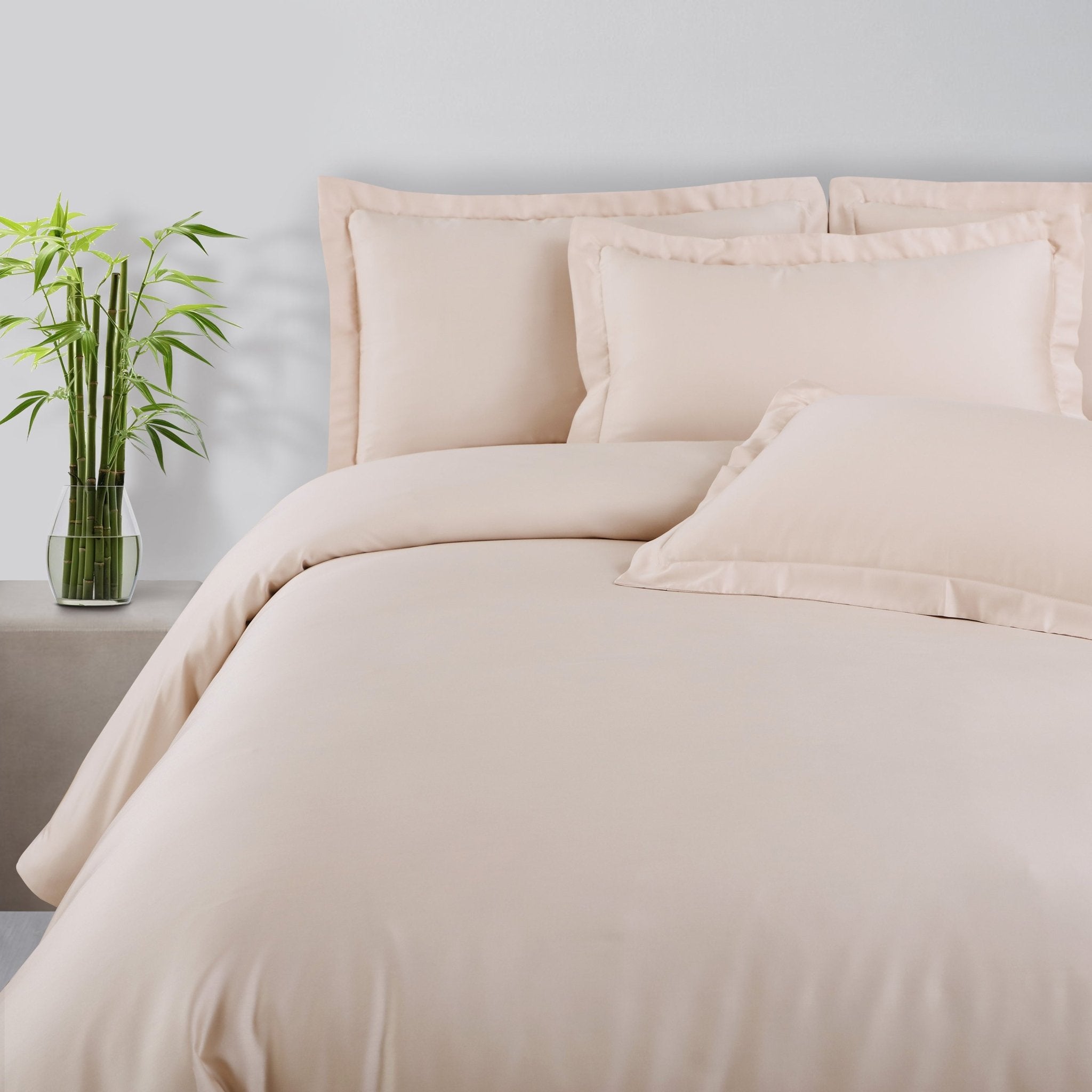 Malako Eco - Luxe: Premium Bamboo Bedding Collection (Beige) - MALAKO