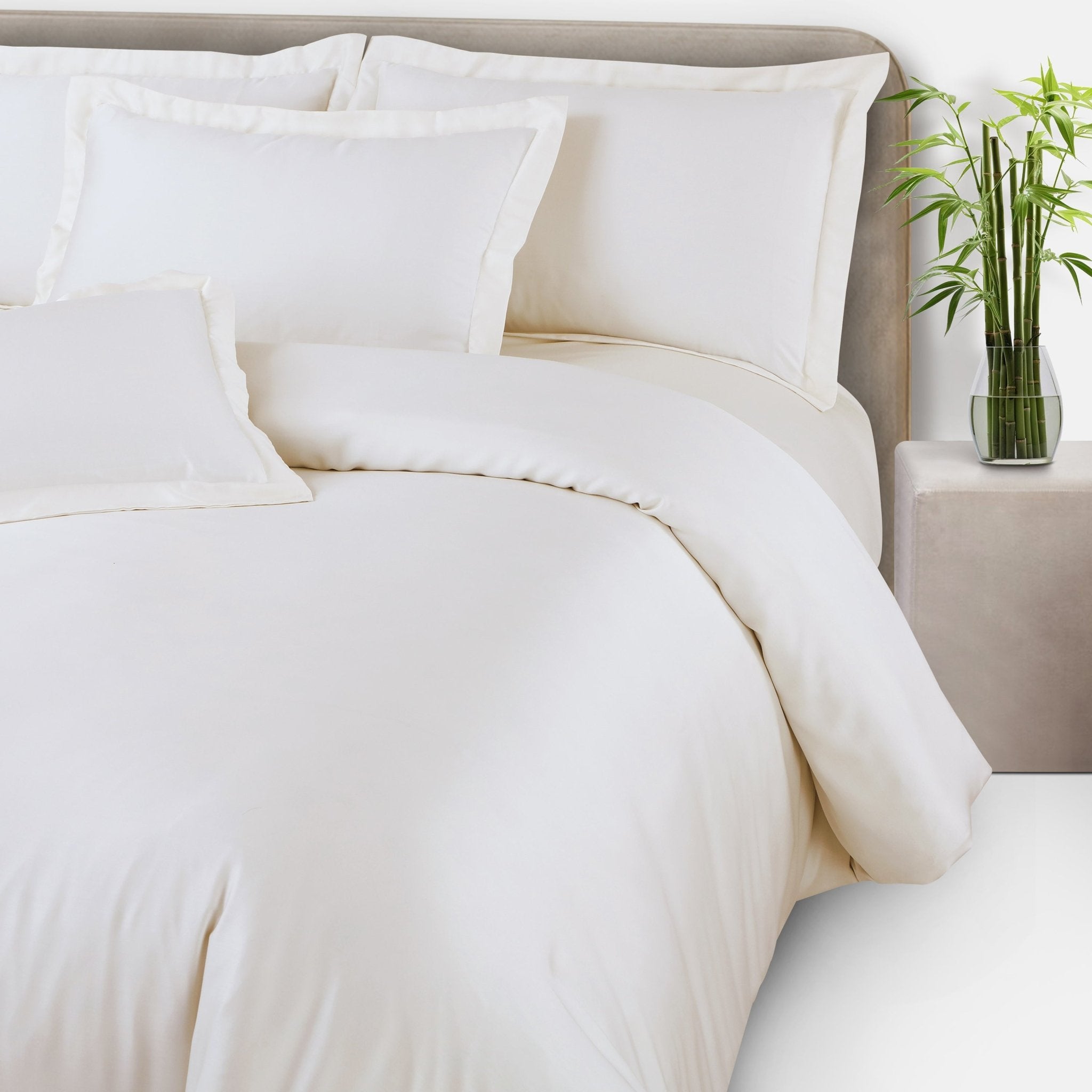 Malako Eco - Luxe: Premium Bamboo Bedding Collection (Off White) - MALAKO