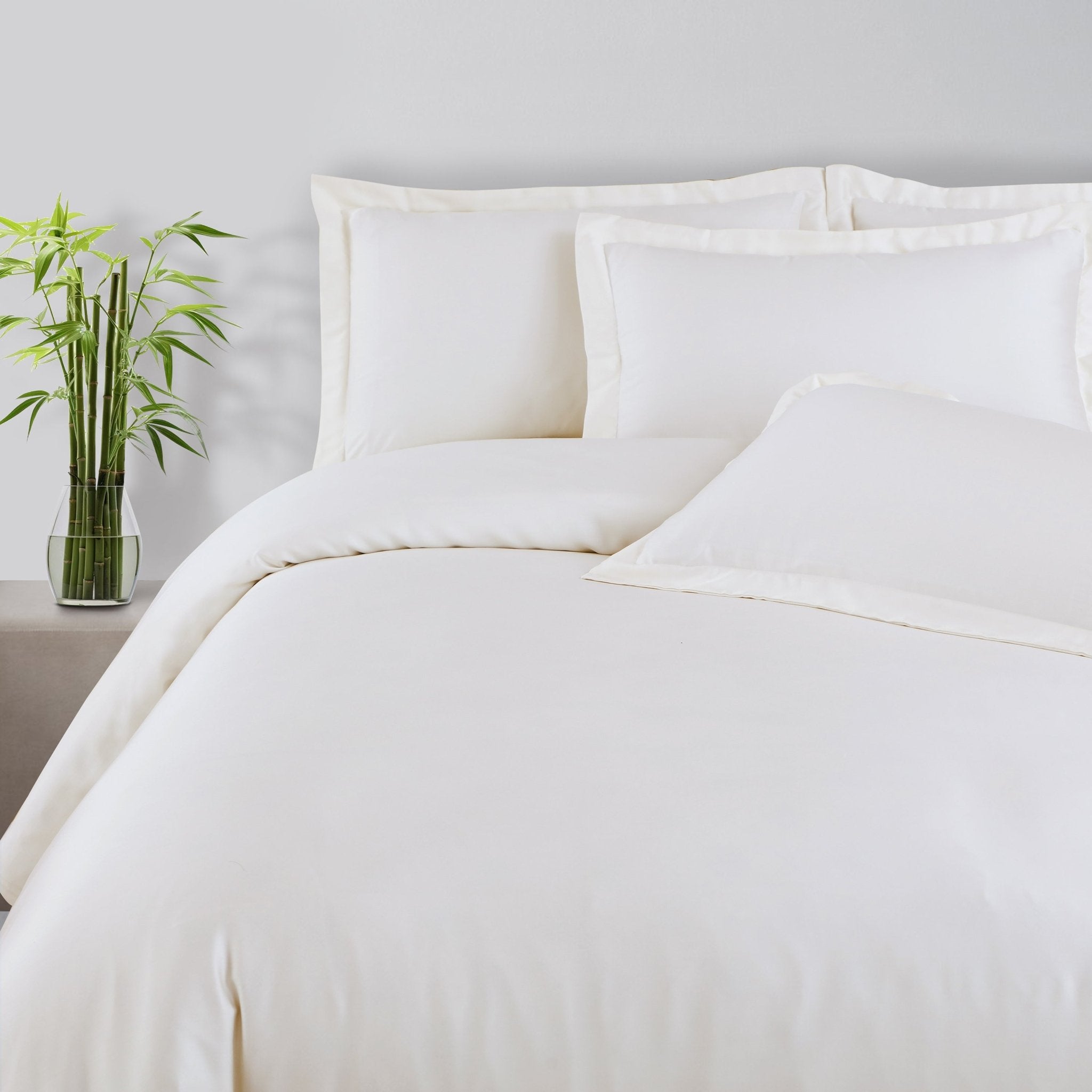 Malako Eco - Luxe: Premium Bamboo Bedding Collection (Off White) - MALAKO