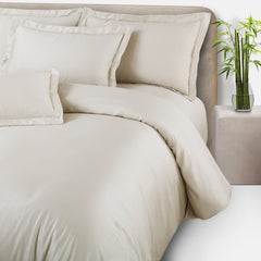 Malako Eco - Luxe: Premium Bamboo Bedding Collection (Olive Beige) - MALAKO