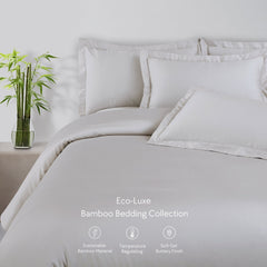 Malako Eco - Luxe: Premium Bamboo Bedding Collection (Silver Grey) - MALAKO