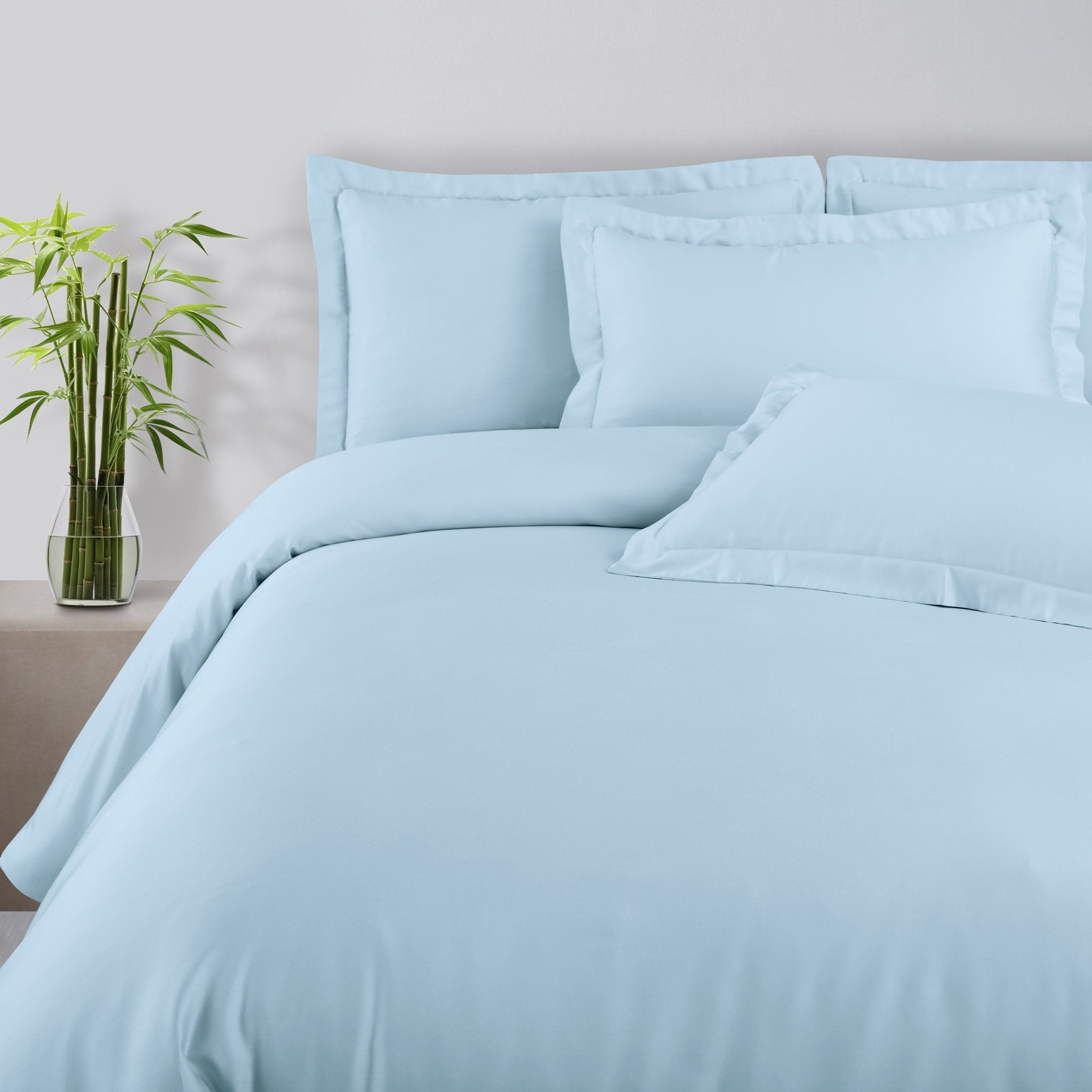 Malako Eco - Luxe: Premium Bamboo Bedding Collection (Sky Blue) - MALAKO