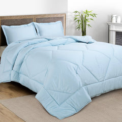 Malako Eco - Luxe Sky Blue 100% Bamboo Quilt/Comforter (For Summer: 200 GSM) - MALAKO