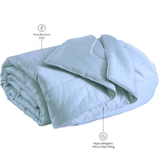 Malako Eco - Luxe Sky Blue 100% Bamboo Quilt/Comforter (For Winters: 360 GSM) - MALAKO