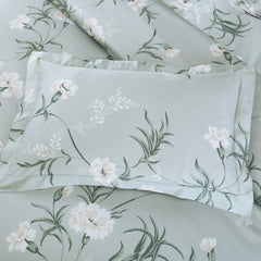 Malako Sion 500TC Egyptian Cotton Sage Green Botanic King Size Bedding Set - MALAKO